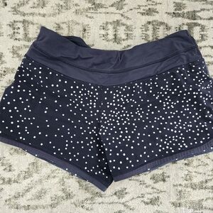 Lululemon Navy Polka Dot Women's Athletic Shorts
